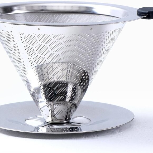 Premium Honey Comd Stainless Steel Pour Over Coffee Dripper 1-2 Cup Hiking1 Pack - Picture 4 of 8